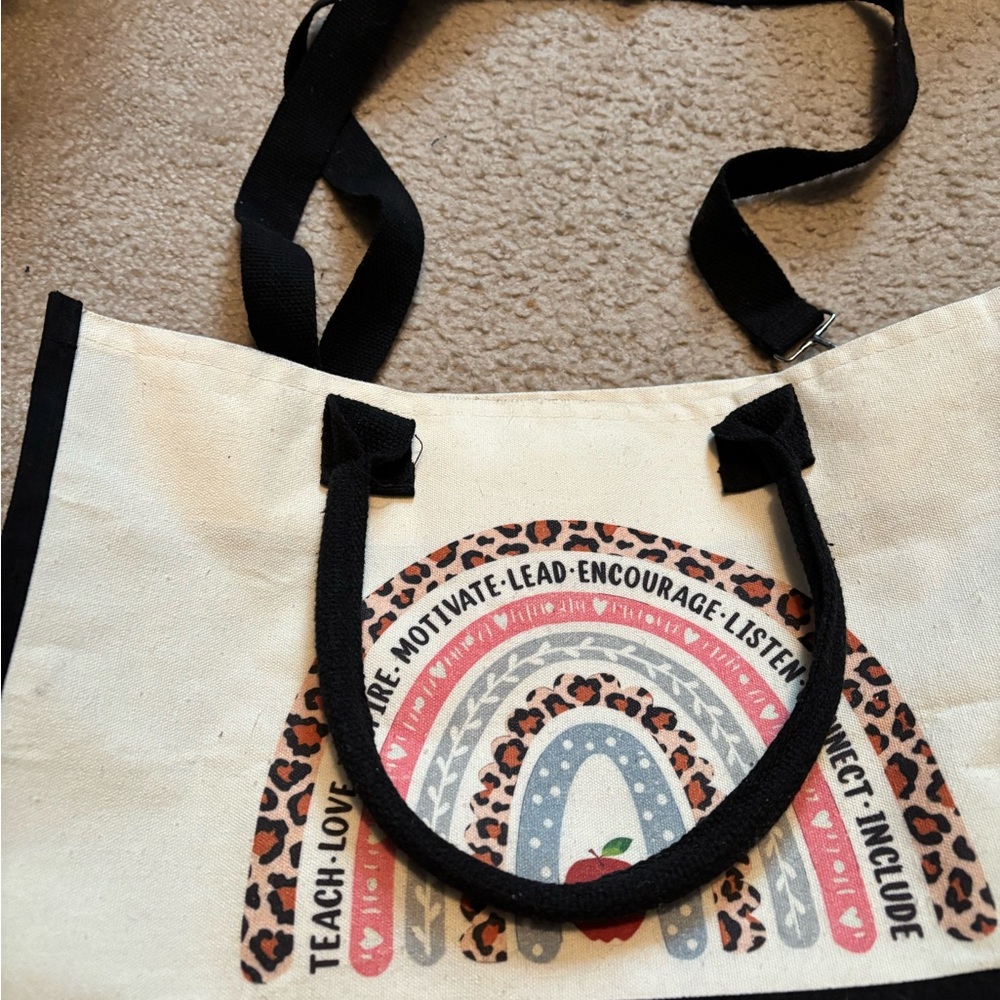 Teacher Bag with Zippered Top - Picture 2 of 4